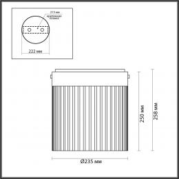 Odeon light 5047/20LC L-VISION ODL24 303 черный/светл.янтарный/металл/стекло Потолочный светильник LED 20W 4000К 2238Лм PILLARI  - 2 купить